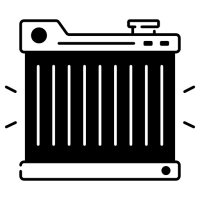 pictogramme d'un radiateur