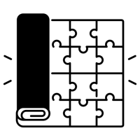 pictogramme d'un sol enroulé